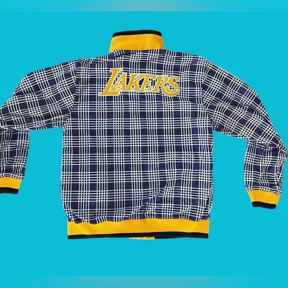 Unk Other - VINTAGE UNK NBA Los Angeles Lakers Mens Size Large Jacket Zip Up Reversible